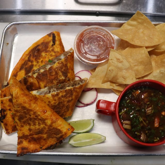 Red Quesadilla Meal.