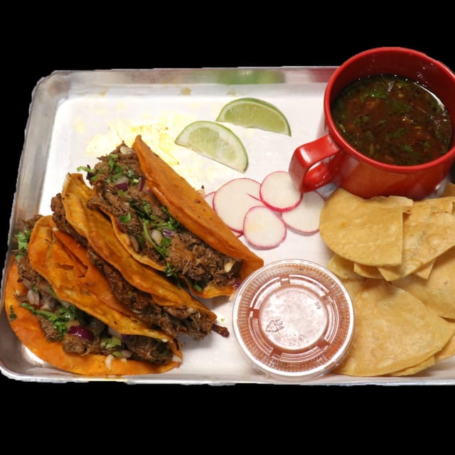 Red Taco Meal (Birria Tacos).